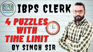 IBPS Clerk 2021 | Puzzles with Time limit| Reasoning #2