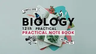 12th Biology Practical Notebook Full Solved💯 |biology practical copy class 12|practical notebook 12