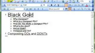 AM 34.2.3 outline view in Microsoft Word 2003