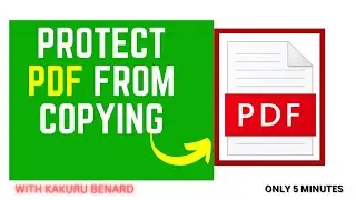 How to protect a PDF from editing or copying any of its content.