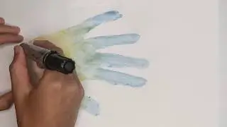 DRAWING and COLORING hand | coloring pages | colouring my hand