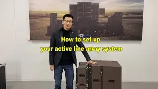 How to setup your small active line array speaker.