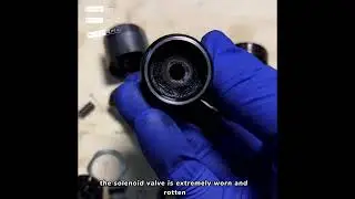 solenoid valve, the valve stem, the center hole of the bonnet, and the nozzle head