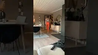 Lovely Dance in Orange Tights 😍
