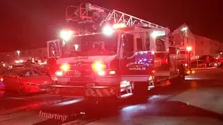 Pierce rear-mounted Ladder headed south