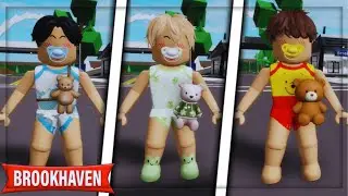 3 Novos looks de bêbes de meninos para você usar no  Brookhaven RP ( ids códigos Brookhaven RP)