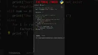 Find Factorial! in python 