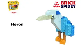 Lego 10698 How to build a Heron 왜가리 using Lego Classic 10698