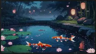 🎧 Koi Pond Reverie – Peaceful Twilight Lo-fi in a Japanese Garden 🐟🌸