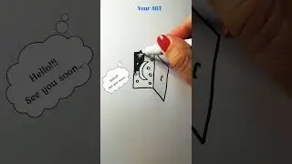 STOP! Open your door It will be our night Easy drawing #drawing #howtodraw
