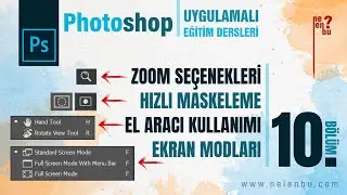 Zoom In - Zoom Out, Easy Masking - Display Modes - Photoshop Tutorials