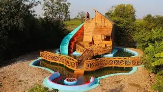 [ Full Video ] Build A Bamboo Resort, Bamboo Bridge, The Biggest And Most Beautiful Swimming Pool