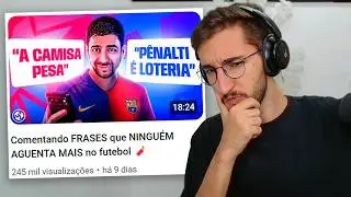 Comentando FRASES que NINGUÉM AGUENTA MAIS no futebol