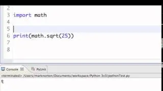 Intro To Python: import Statements