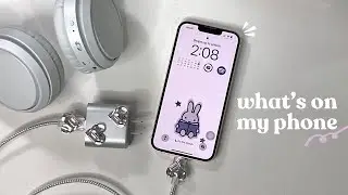 ⋅˚ ‧౨ৎ  what’s on my phone 2024 🐰 | accessories + functional setup & makeover