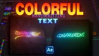 How To create Colorful Handwritten text | After Effects