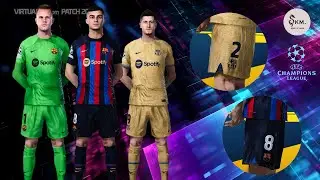 PES 2021 | BARCELONA KITS [SEASON 2023] - sider & cpk VERSION - SOMAA | KIT MAKER