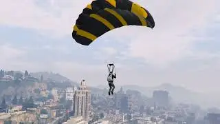 Flying Parachute | Grand Theft Auto V | GTA 5 Gameplay | Hannu Games