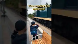 Wenn mein Sohn am Bahnsteig auf mich wartet 🥰