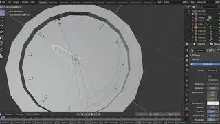 Low poly clock time lapse
