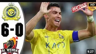 Al nassar vs Al wehda 6-0  highlights hattrick Cristiano Ronaldo