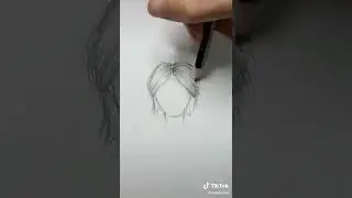 How to draw the hair #art #hair #Short
