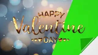 Happy Valentine's Day Greeting Green Screen #valentinesday #greetings