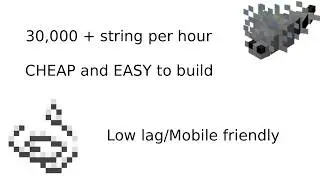 FAST and EASY String farm minecraft bedrock (30,000+ per hour)