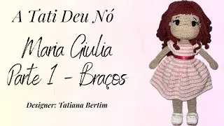 Passo a passo boneca amigurmi Maria Giulia - Braços (parte 1)
