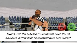 WRESTLING EMPIRE - NO.1 CONTENDER MATCH - TITLE SHOT  - M DICKIE - CAREER MODE - ANDROID GAMEPLAY