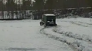 Снегоболотоход гусеничный.Карелия