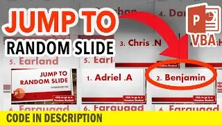 How to jump to a RANDOM SLIDE in PowerPoint using VBA