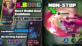 Fast Rotation X.borg Play | XBORG SOLO RANK GAMEPLAY | 2021 Best Build And Emblem | Mlbb 