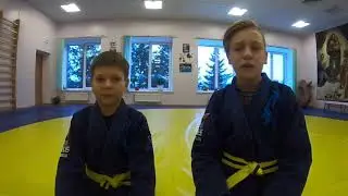 Урок по Бразильскому Джиу Джитсу, для детей! Защита, самооборона, работает!