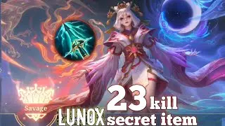 lunox using new items is literally a monster mobile legends bang bang