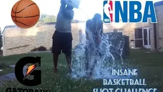 INSANE BAsketball shooting contest (KID GETS GATORADE DUMPED ON HIM)