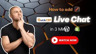 How to Add QuickCEP Live Chat in 3 Min (WordPress & Shopify)