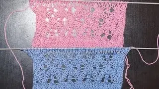 Вязание спицами. Схема 21. Ажурный узор с ромбами  ////   Knitting. Scheme. openwork pattern