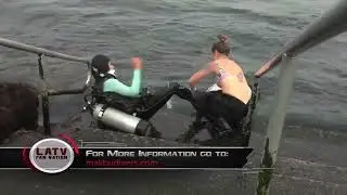 Scuba Diving girl in wetsuit #4