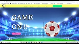 Amazing  Football Gaming Website in HTML and CSS.