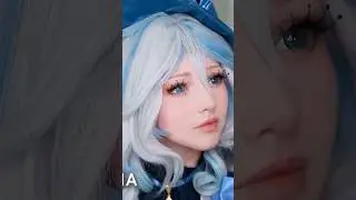 Cosplay contacts lens tutorial #cosplay #contactlenses #cosplaycontacts #coloredcontacts #furina