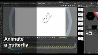 Animate a butterfly in OpenToonz
