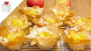Tartaletas de pasta filo con Manzanas | Azúcar con Amor