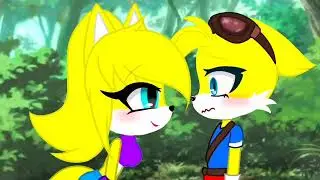 Diannah X Tails meme version Gacha  full vidéo✨💛🦊 #meme #animation #sonicoc #gacha #edit #sonicoc ♥️