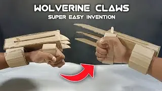 HOW TO MAKE X-MEN WOLVERINE CLAWS WITH CARDBOARD | FULL AUTOMATIC