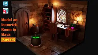 Autodesk Maya Tutorial | How to Model an isometric room | Part 3 of 3.