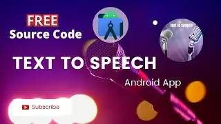 text to speech app in android studio|Free Source Code ||Android Care