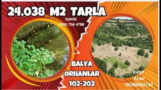 x 24.038 M2 Satılık Tarla Balıkesir Balya Orhanlar  102 ada 203 2.500.000