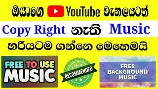 How to get no copyright Music sinhala | copyright free music | YouTube audio library