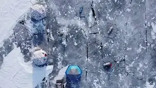 Сборка лагеря с высоты птичьего полета